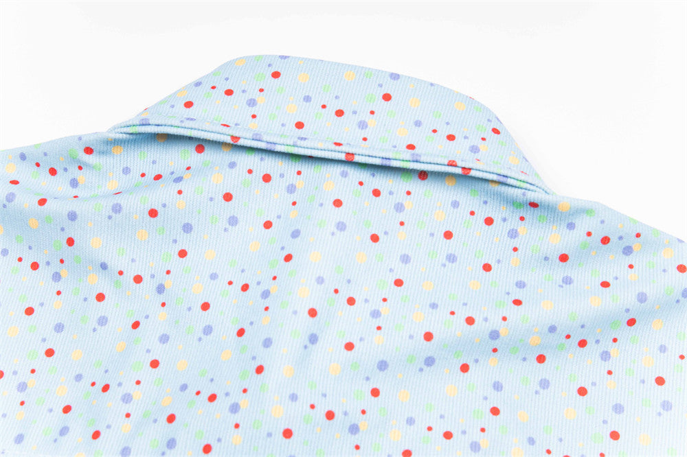 Trendy Polka Dot Cartoon Print Shirt