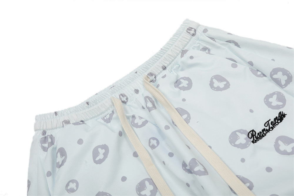 Butterfly Dot Print Casual Loose Pants