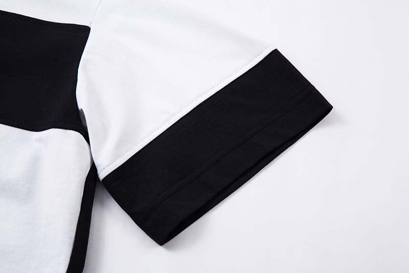 DAXUEN Color-blocked oversized polo shirt