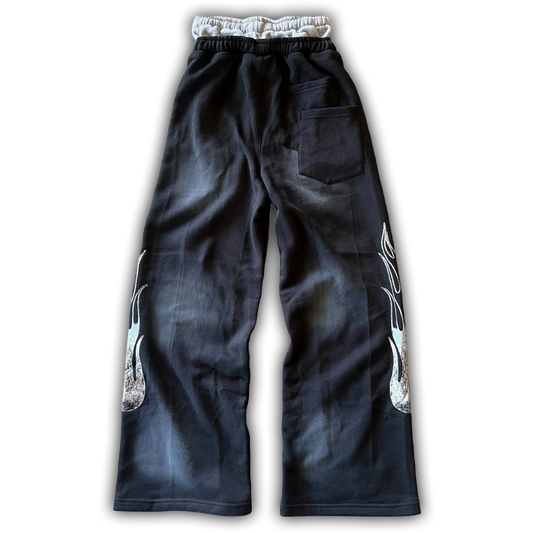 KASH Patch Sweatpants Black