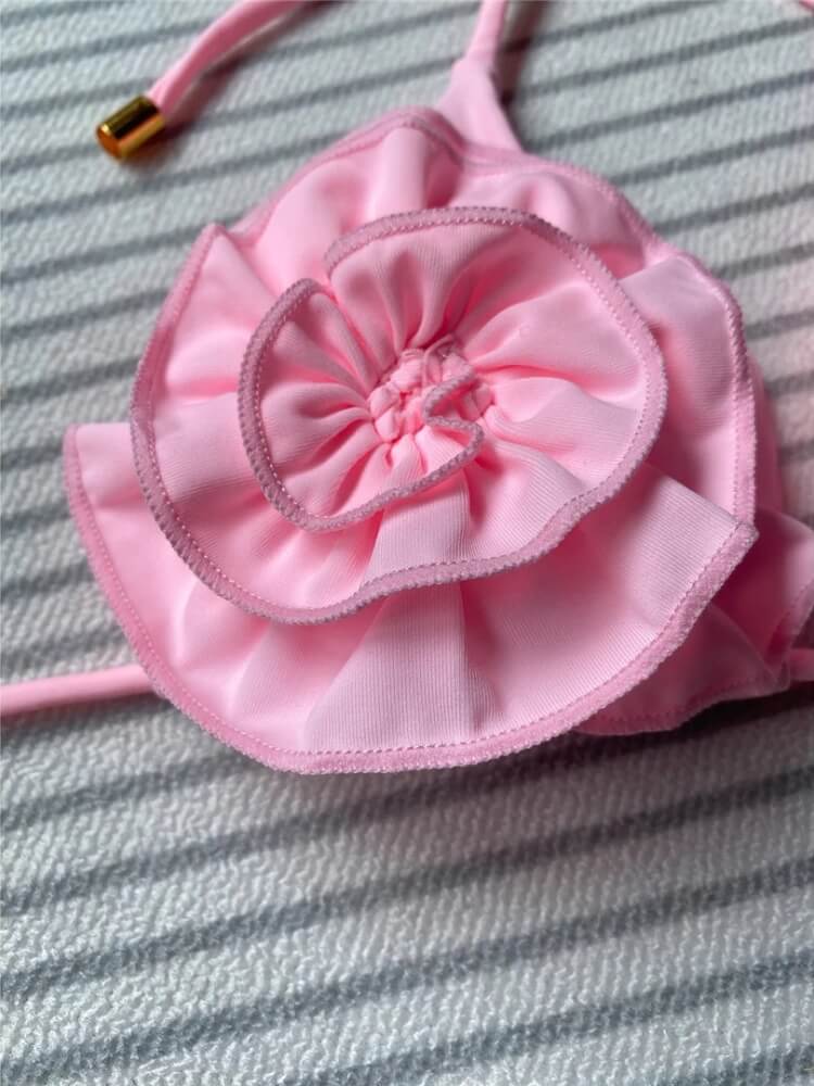 3D Flower Bikini Set