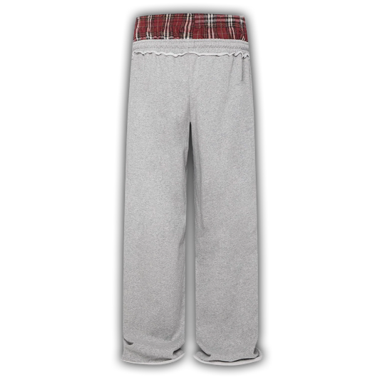 Plaid Waistband Sweatpants