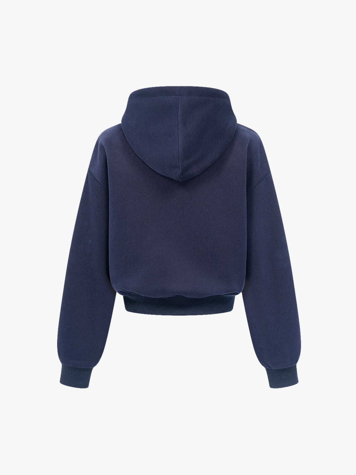 Cherry Graphic Cropped Hoodie; Blue / S, Blue / M, Blue / L