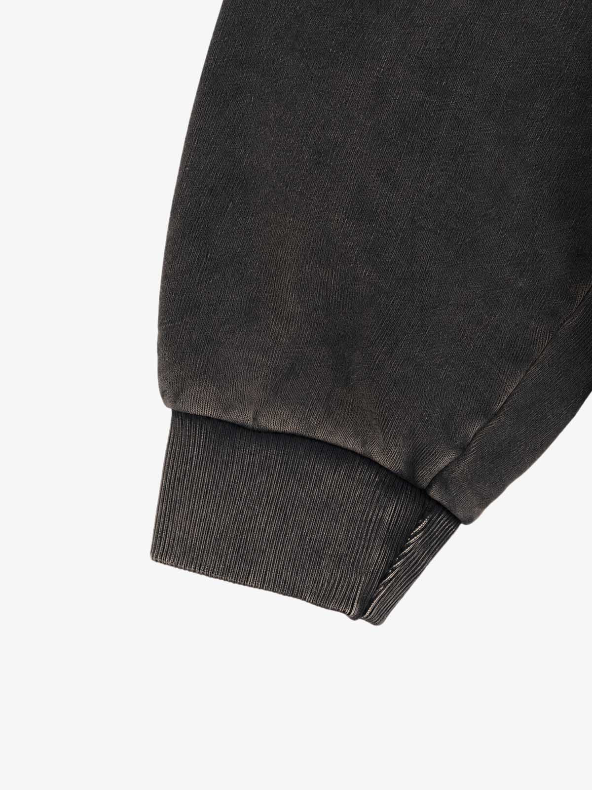 Skull Matrix Discharge-Print Washed Hoodie; Washed Black Gold / M, Washed Black Gold / L, Washed Black Gold / XL, Washed Black Gold / 2XL