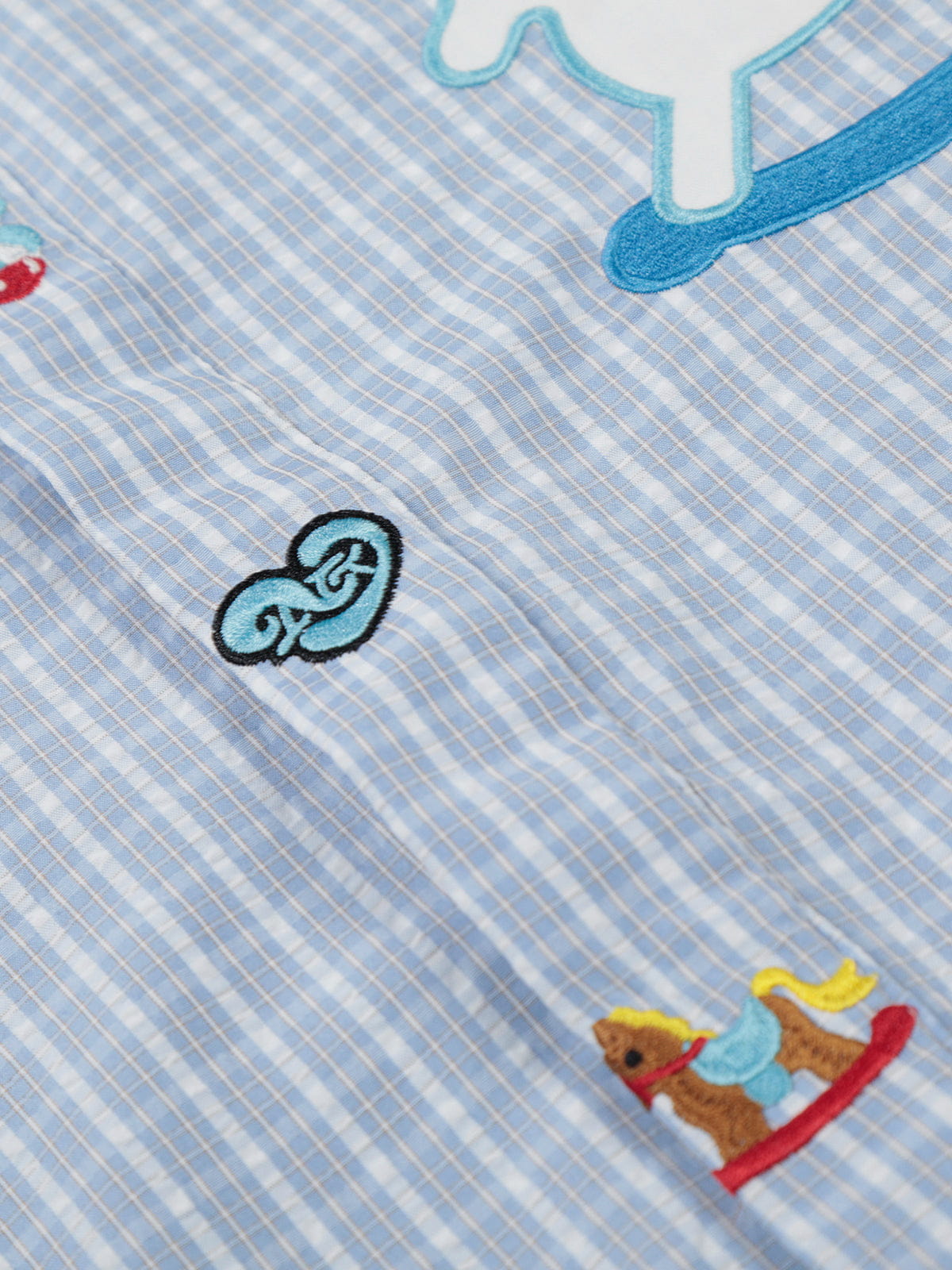 Unicorn Embroidery Short Sleeve Shirt
