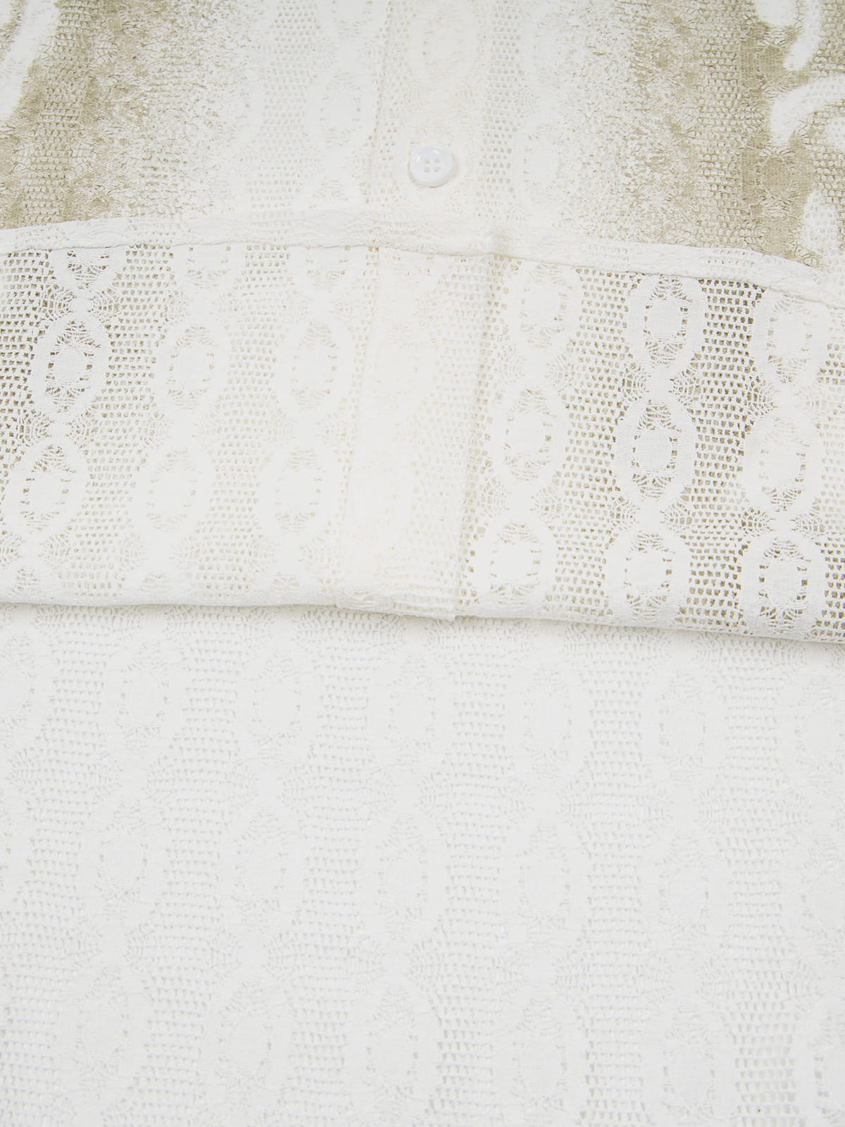 Openwork Floral Short Sleeve Shirt
