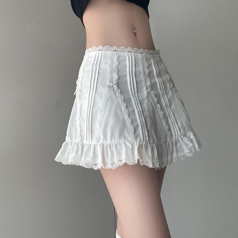 Frill Hem Mini Skirt