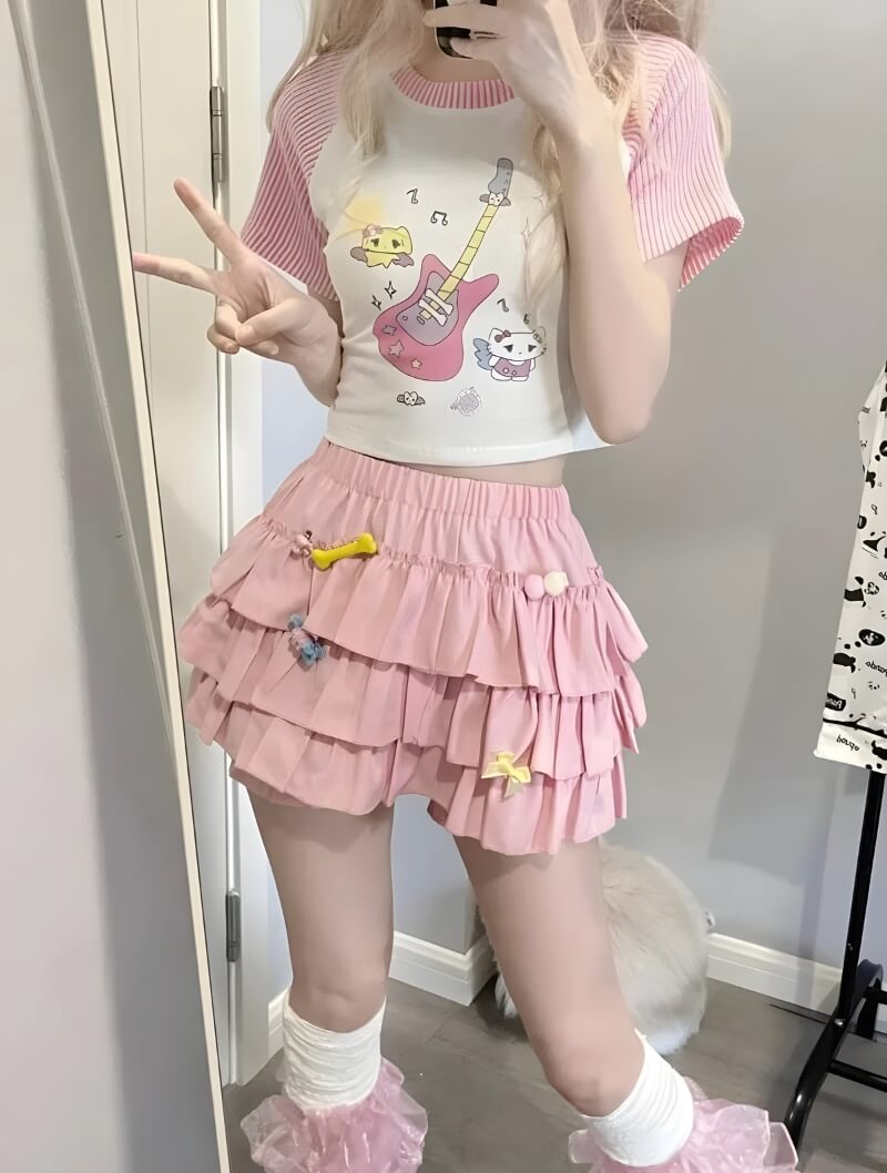 Ruffle Mini Skort