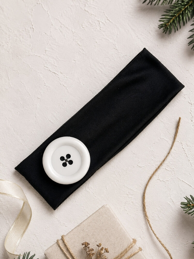 Kawaii Button Headband