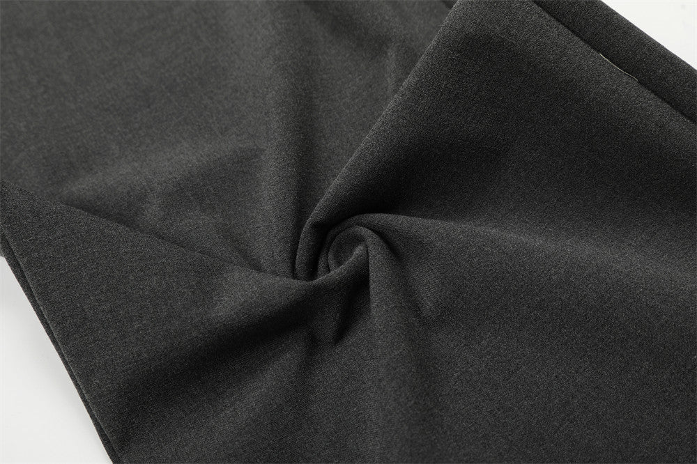 DAXUEN High-waisted wide-leg palazzo pants in dark grey and black