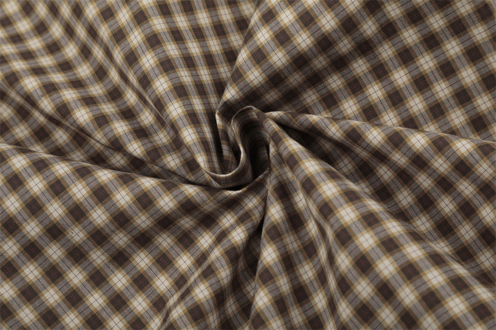 DAXUEN Checked button-up shirt with short sleeves