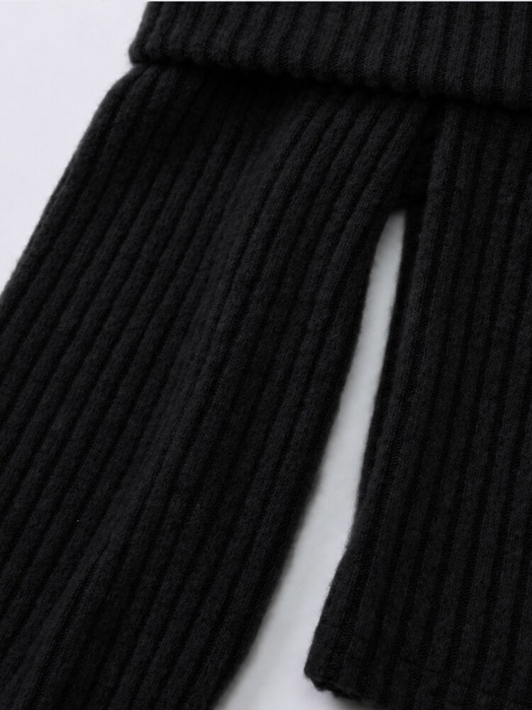 Off Shoulder Knit Sweater