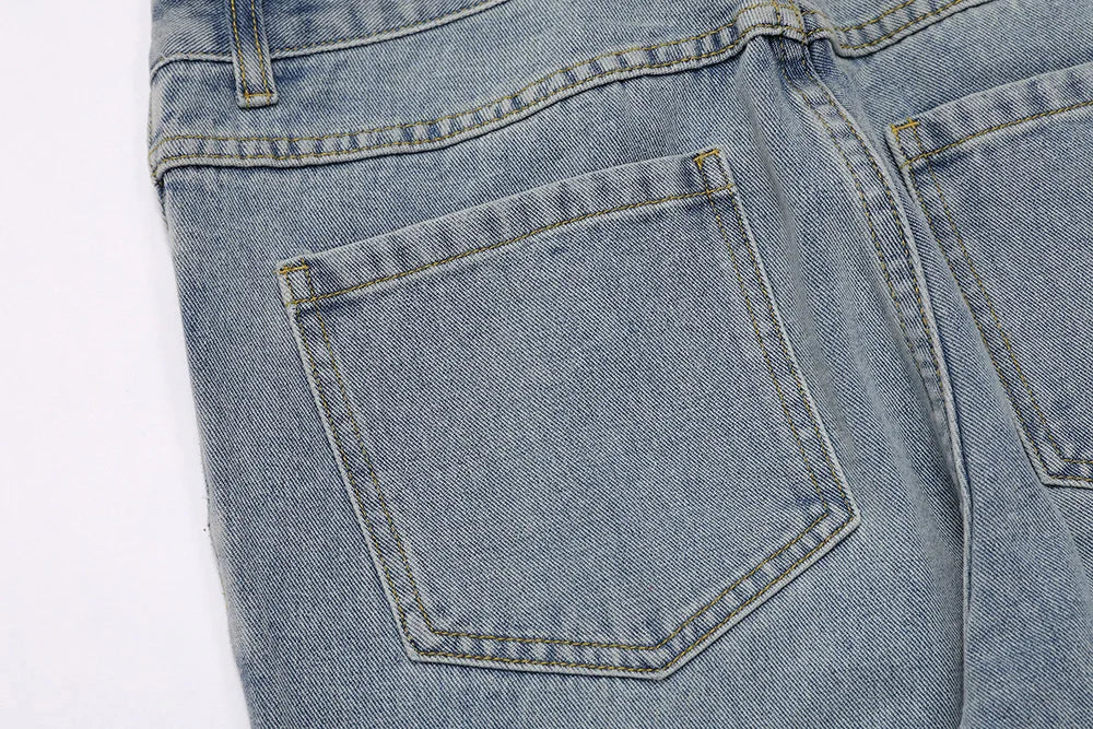 Rivet Vintage Punk Hip Hop Jeans