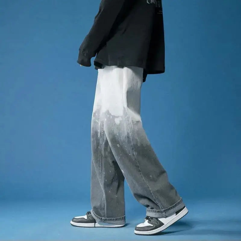 Oversize Gradient Cool Wide Leg Jeans
