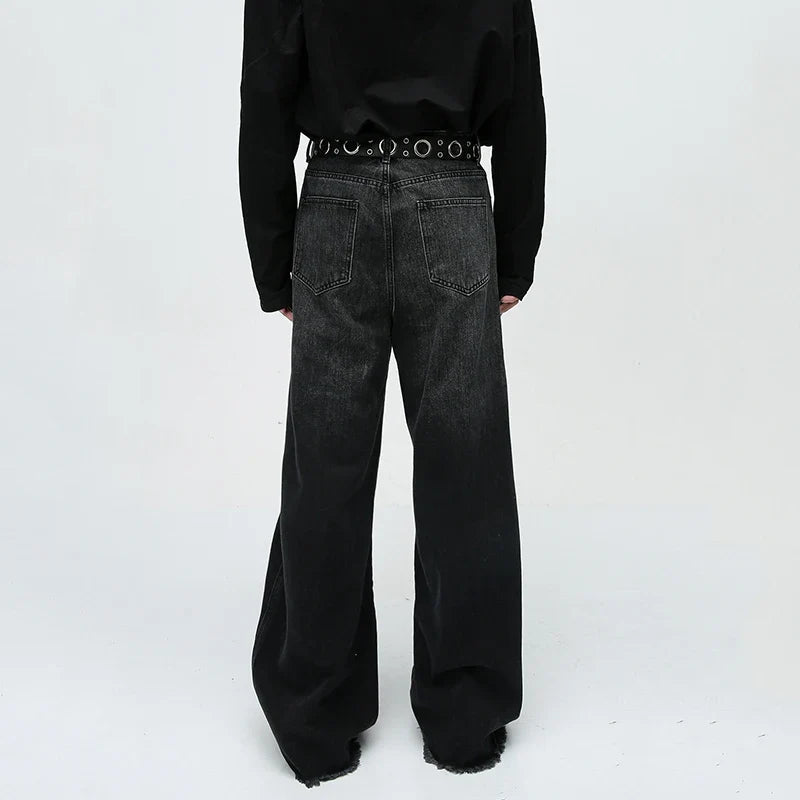 Wide-Leg Tailored Jeans