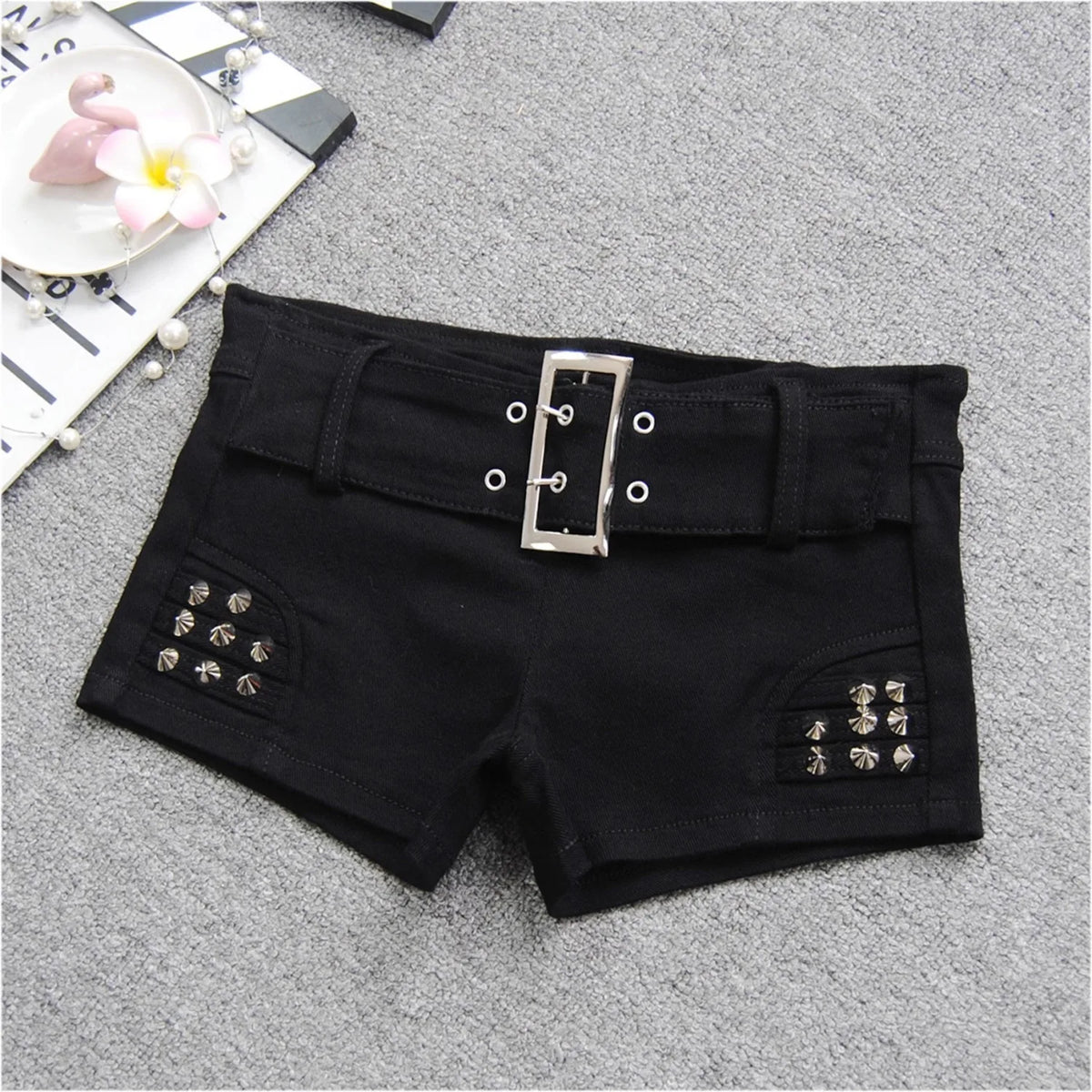 Buttoned Pocket Shorts