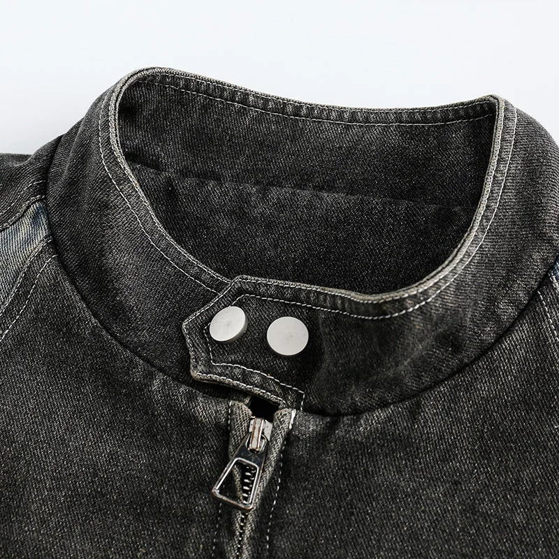 Racing Motorcycle Denim Jacket