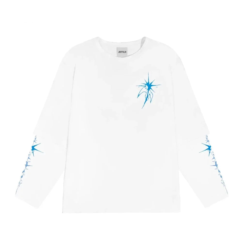 Bright Side Graphic Print Long T-shirt
