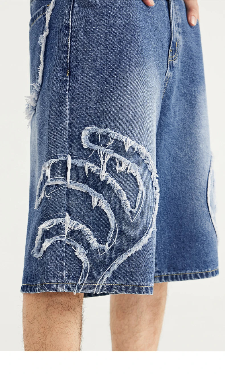 Denim Patchwork Jorts