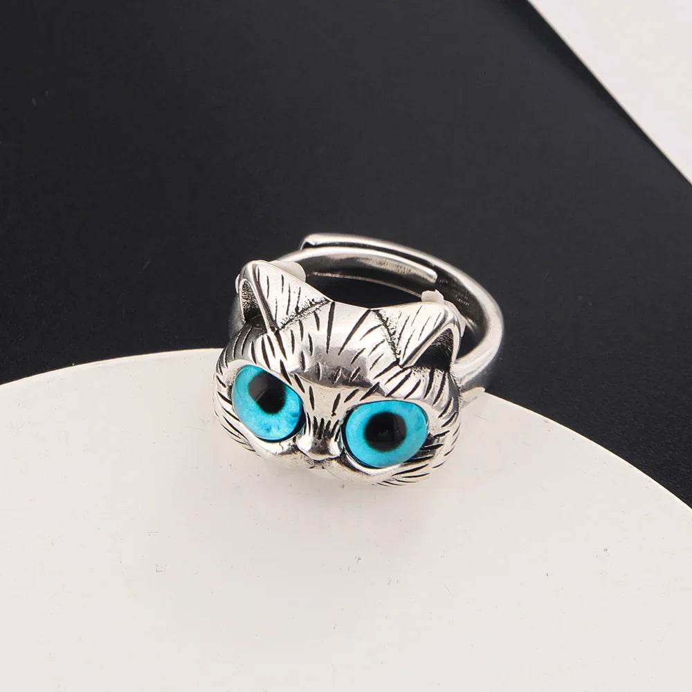 Adjustable Cat Eye Opening Ring
