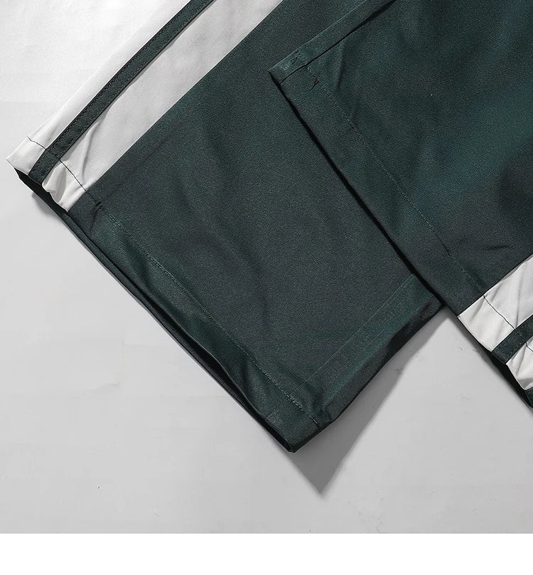 Elastic Waist Baggy Striped Joggers