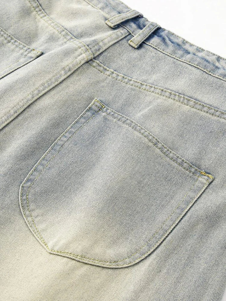 Quality Gradient Oversized Cozy Washed Jeans