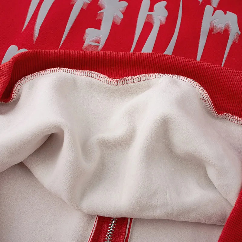 Y2k Gothic Web Zip-Up Hoodie