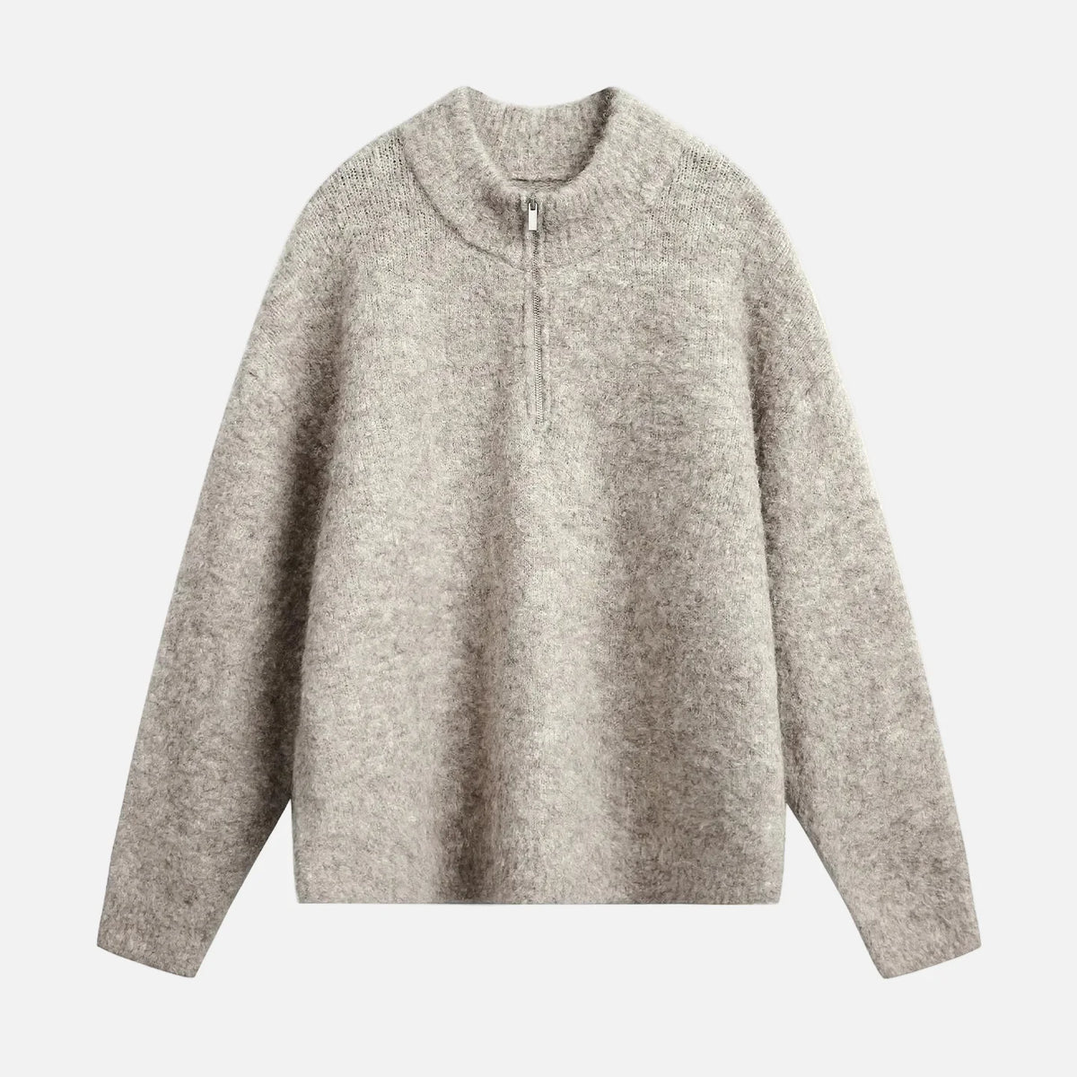 Y2K Cozy Thickened Half Zip Knitted Sweater