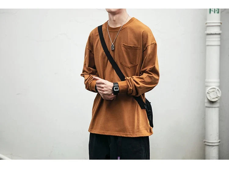 Versatile Blank Long Sleeve T-shirt