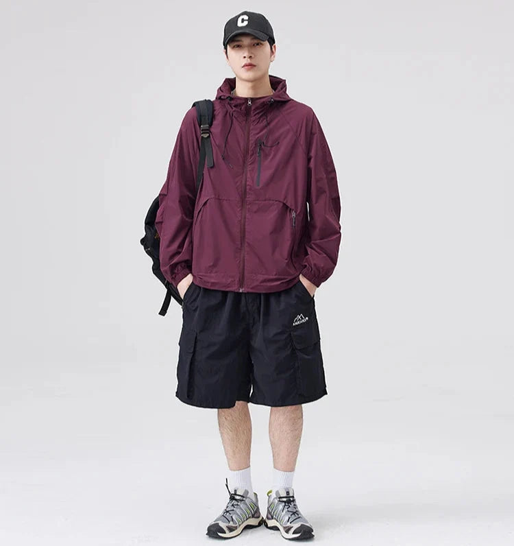 Breathable Waterproof Sunscreen Hooded Jacket