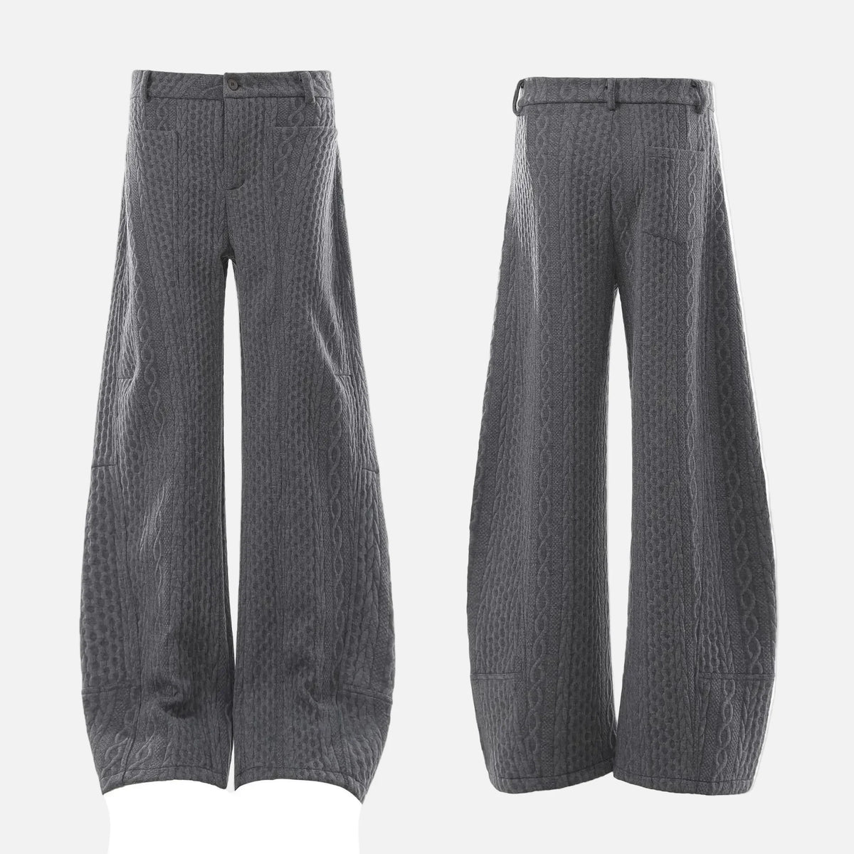 Versatile Thick Lined Wide Leg Casual Pants