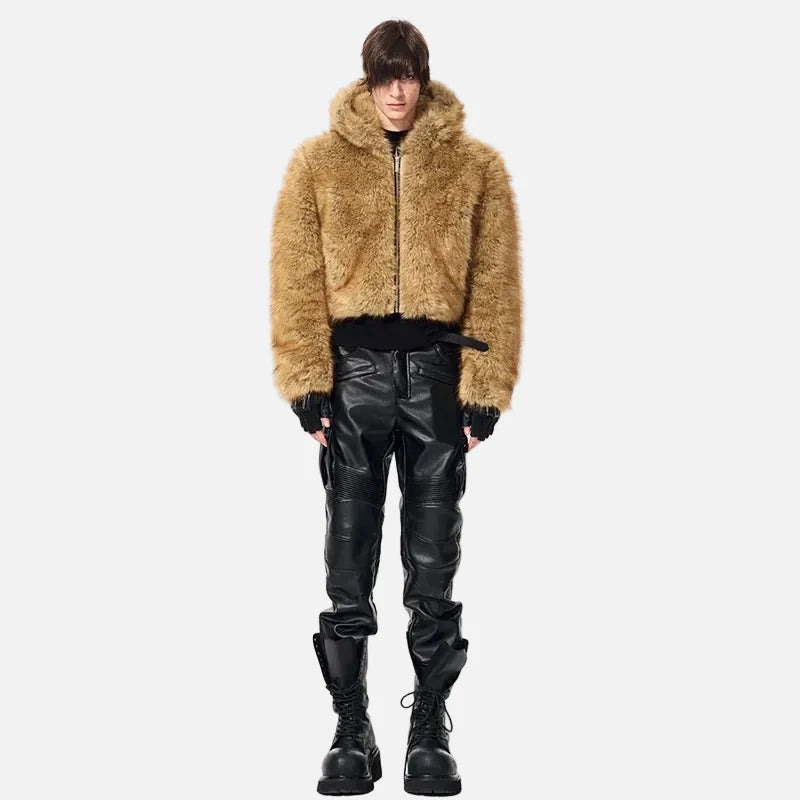 Luxury Personalized Pattern Faux Fur Jacket