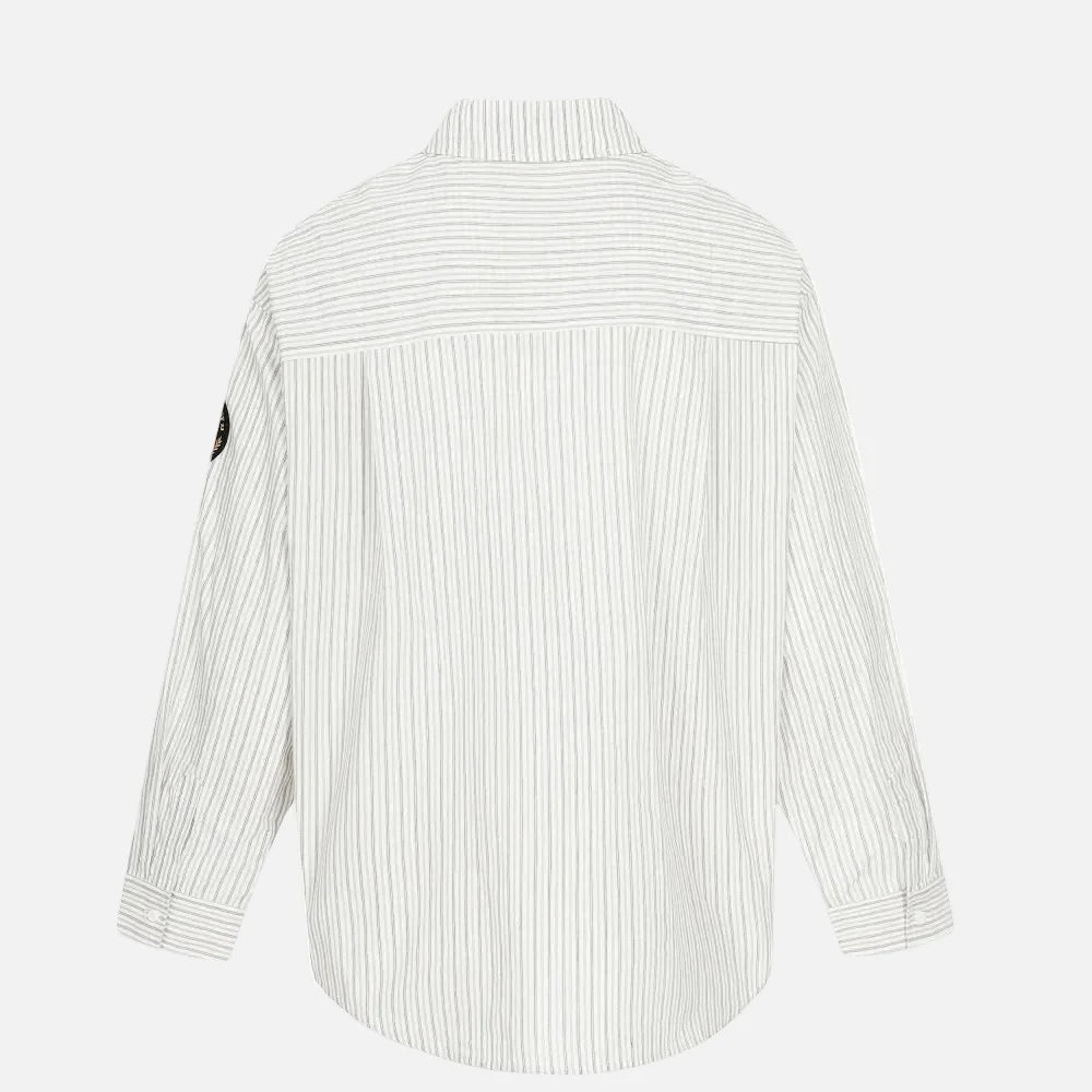 Versatile Vertical Stripes Long Sleeve Shirt