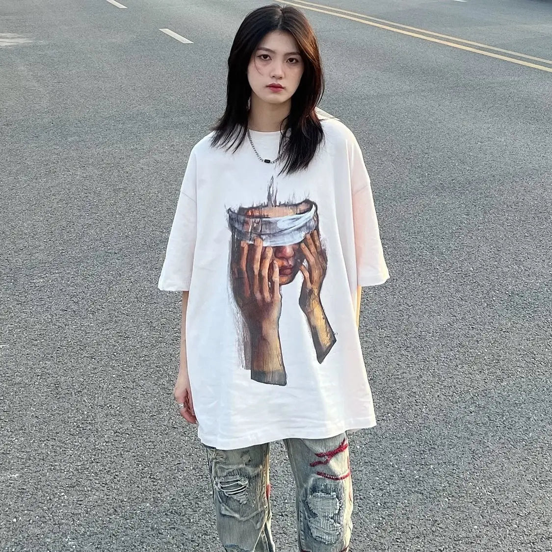 Emo Vintage Blinding Thoughts T-shirt