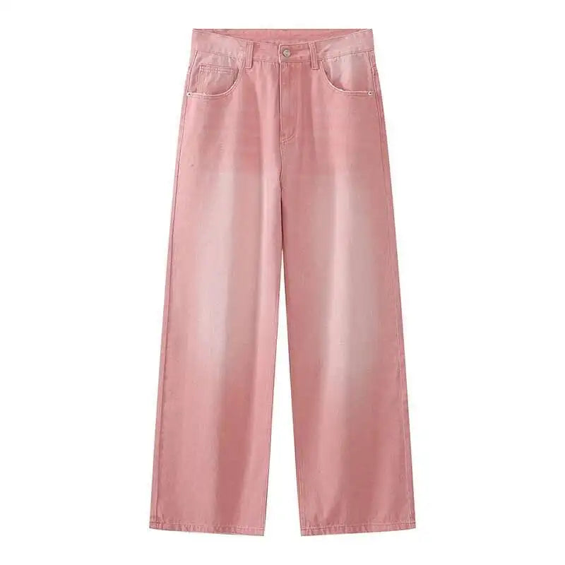 Wide Leg Vintage Straight Jeans