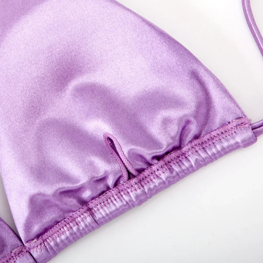 Satin Bikini Set
