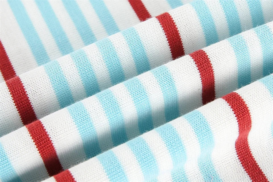 Striped Sports Raglan T-shirt