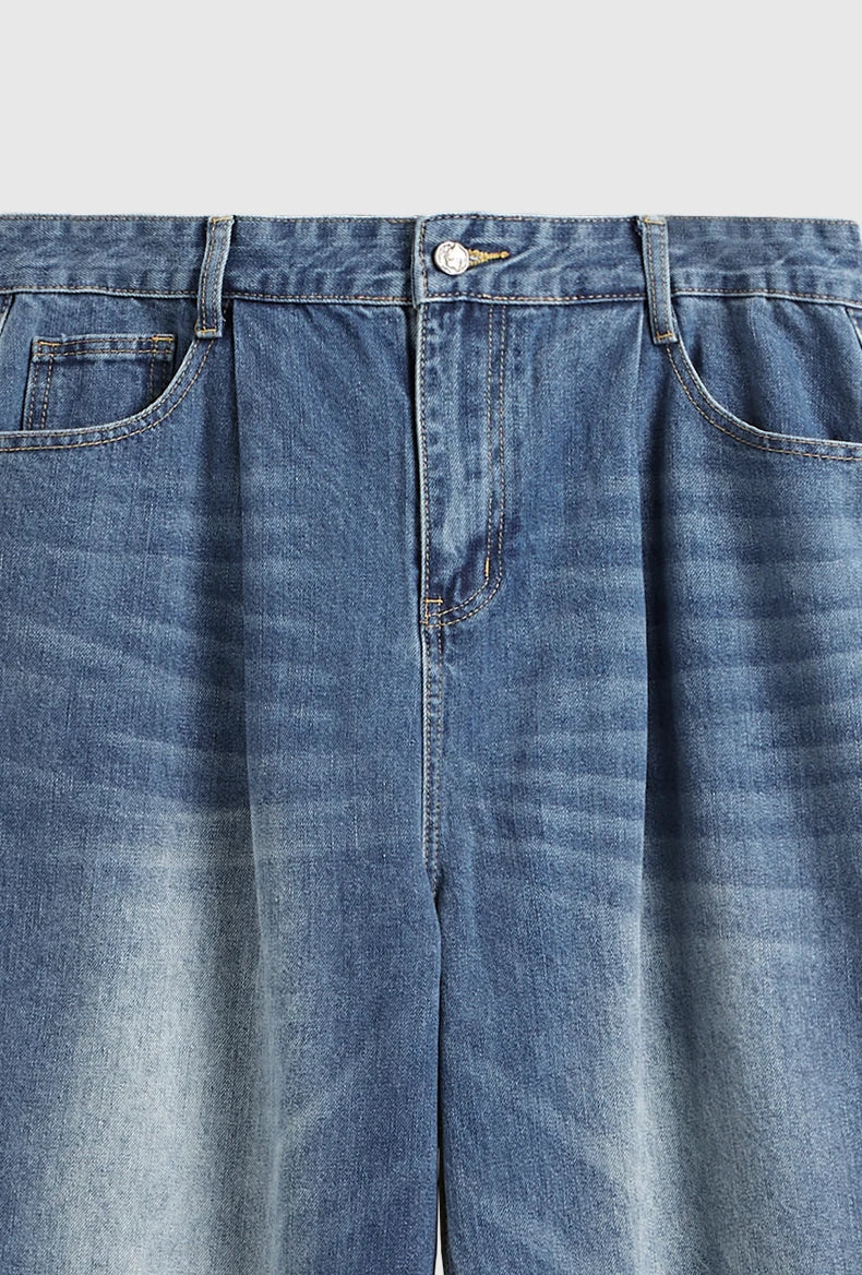 Wide-Leg Baggy Denim Jeans