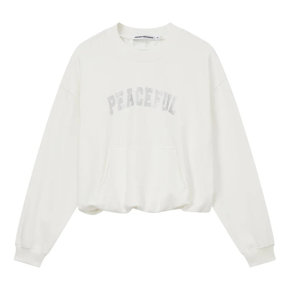 Light Luxury Loose Cotton Sweatshirt