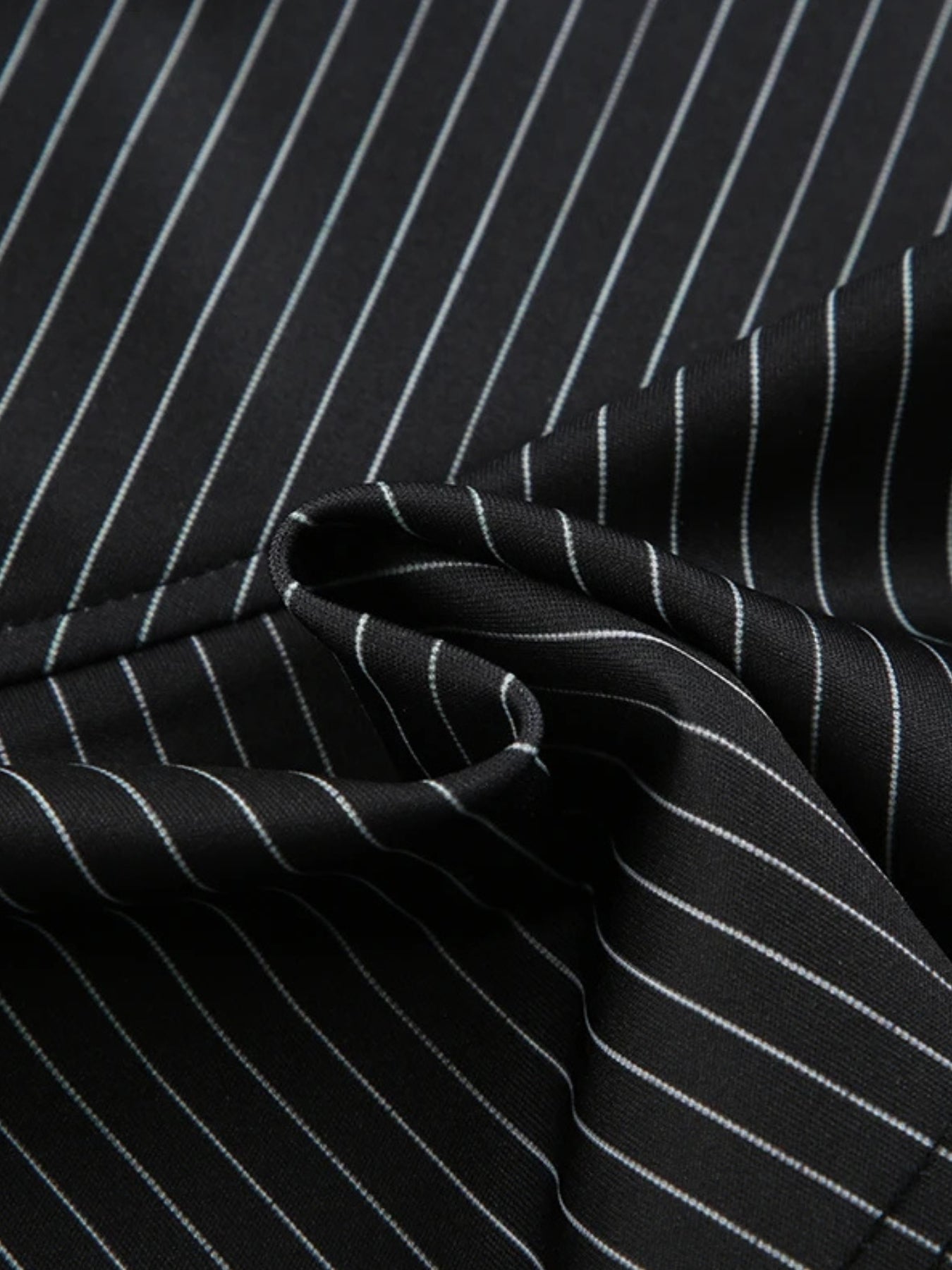 Striped Mini Skirt for Office Wear