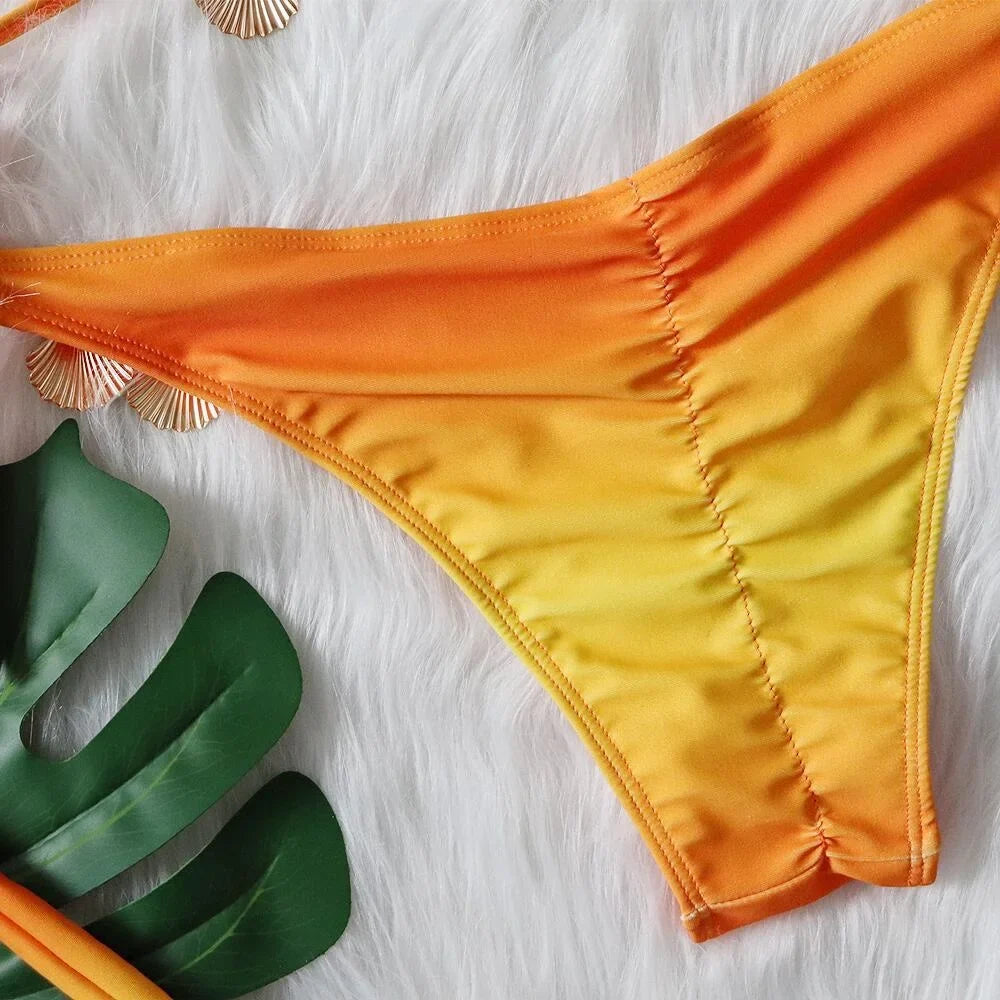 Tassel Triangle Bikini Set