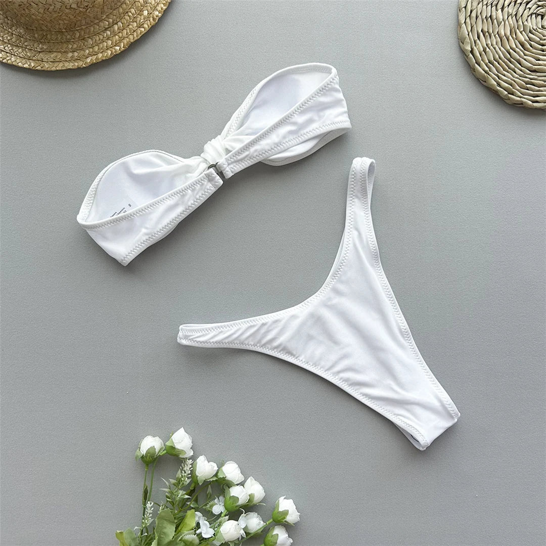 Twist Bandeau Bikini Set