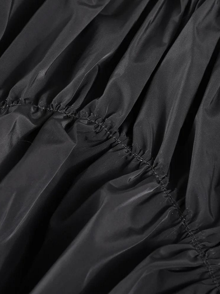Y2K Asymmetric Ruched Mini Skirt