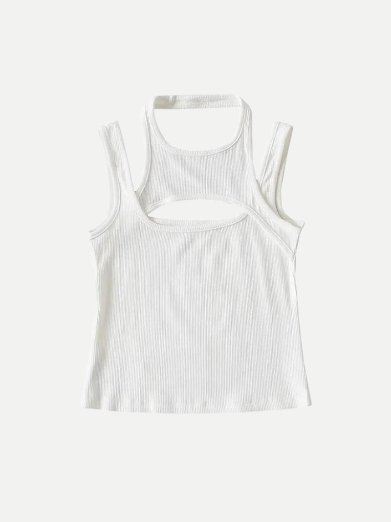 Y2K Asymmetric Tank Top