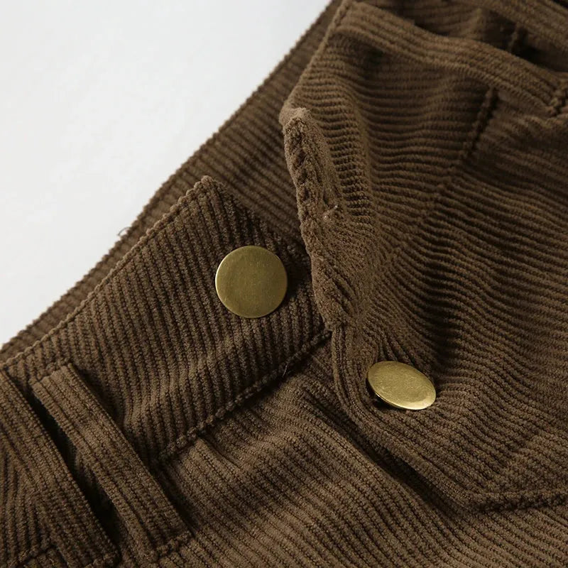 Y2K Baddie Leopard Corduroy Shorts