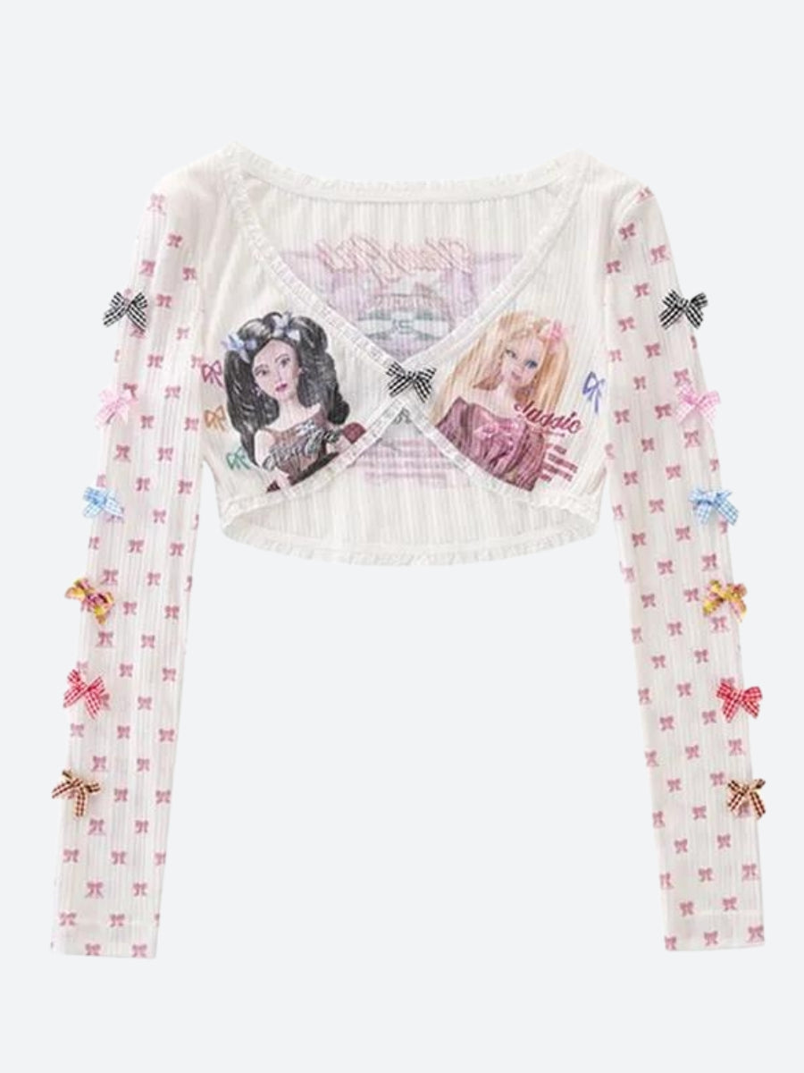 Y2K Barbie Crop Top