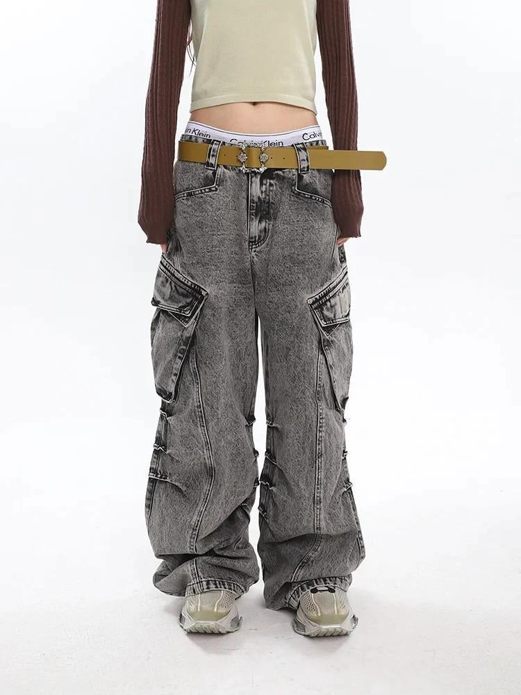 Y2K Big Pockets Cargo Jeans