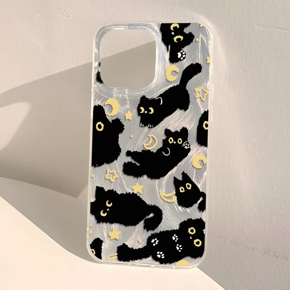 Y2K Black Cat Phone Case