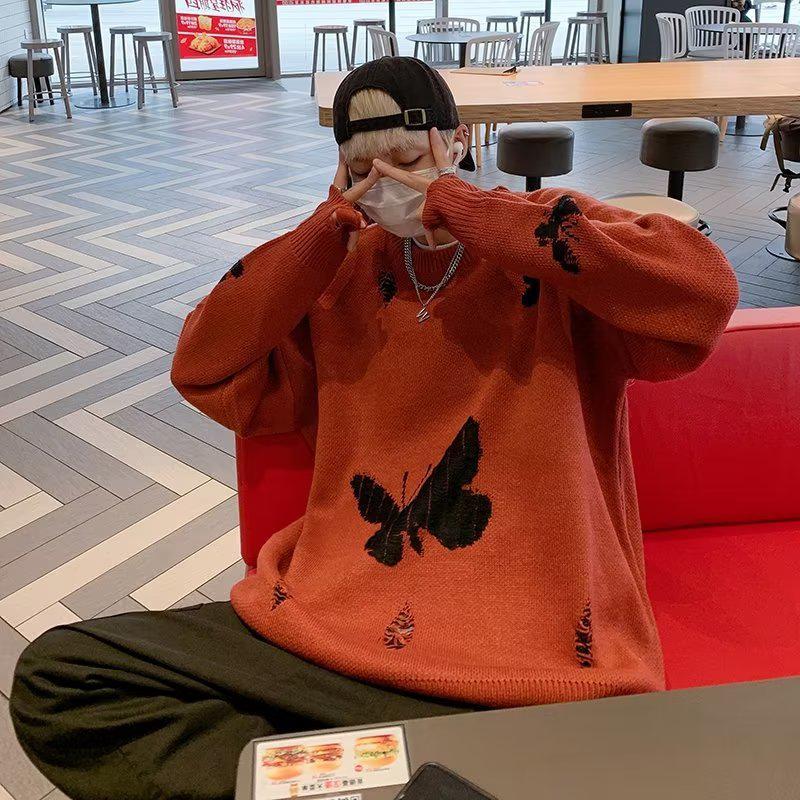 Y2K Butterfly Knitted Sweater