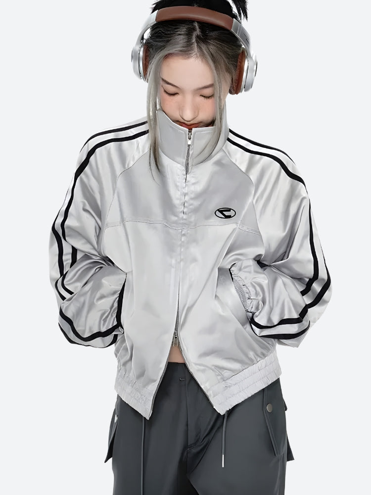 Y2K Cyber Double Zip-Up Jacket